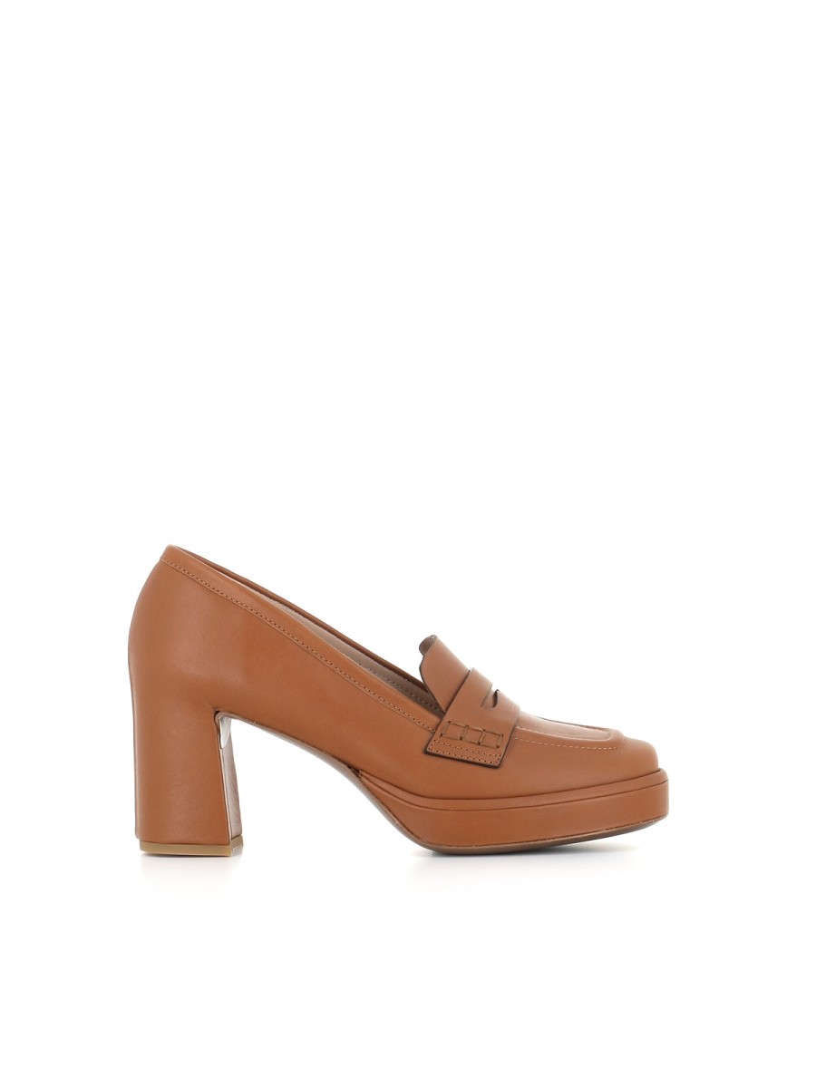 Woman of Carlo | Del Carlo Decollete 11621 Brown Woman Cognac