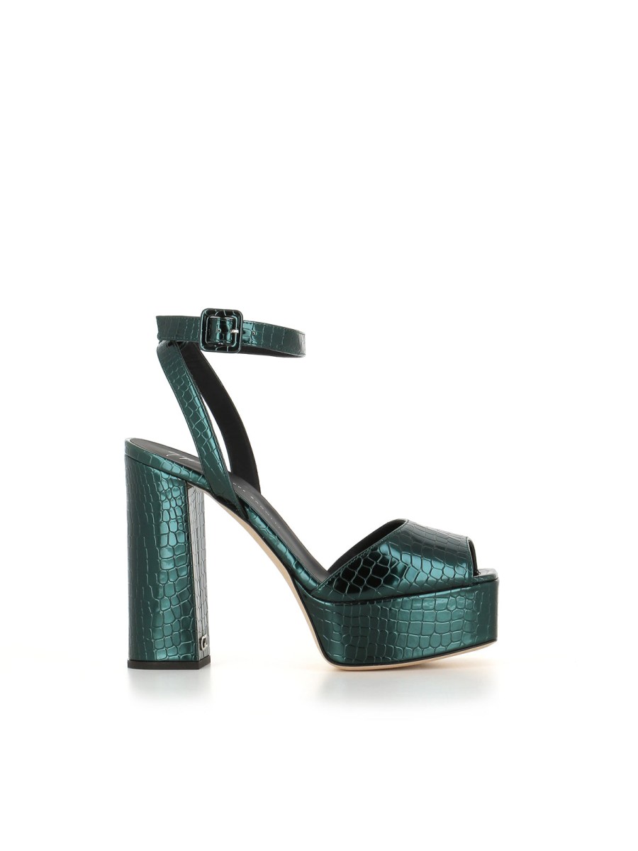 Woman Giuseppe Zanotti | Giuseppe Zanotti New Betty Sandal Green Women Emerald