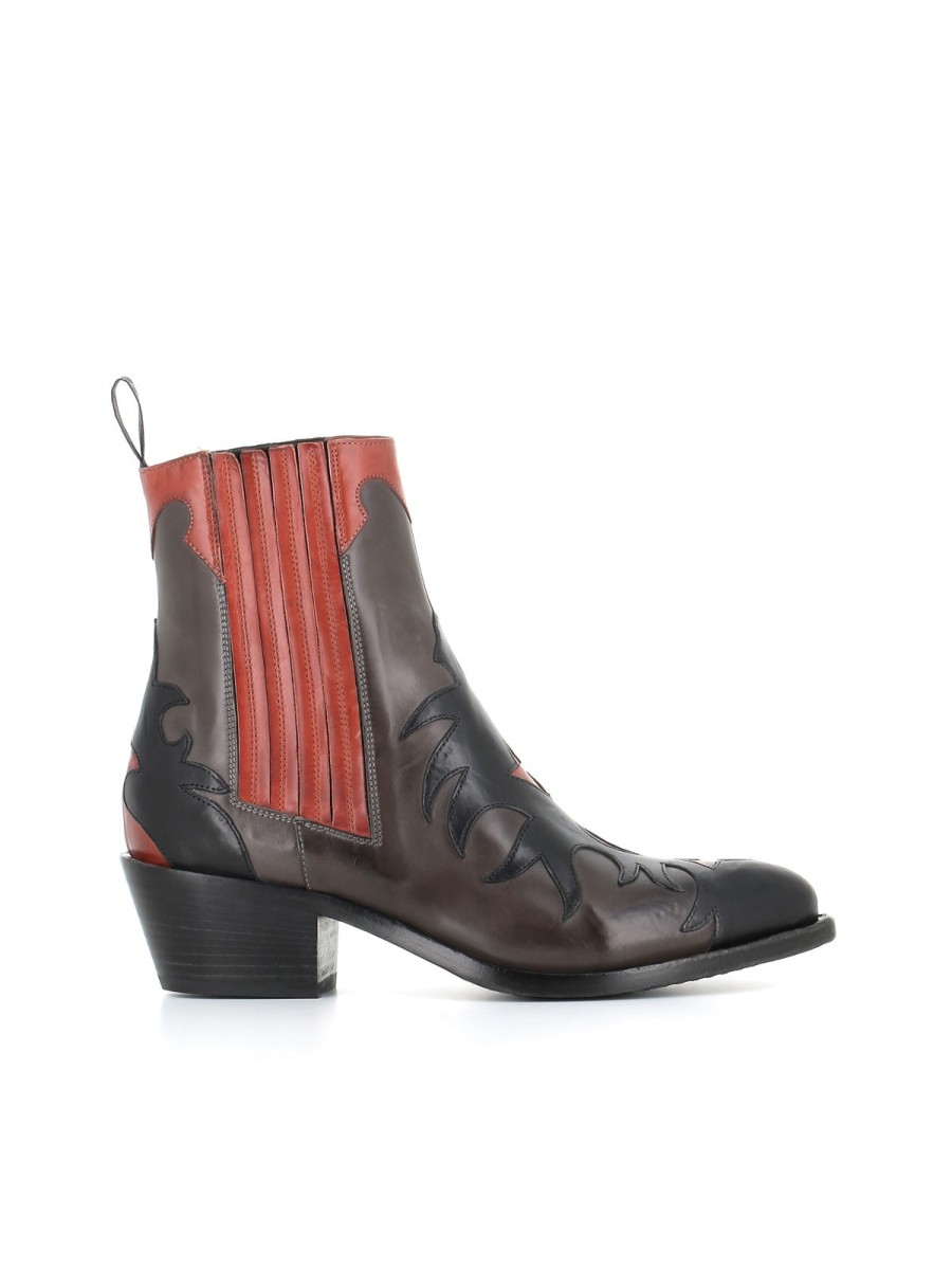 Woman tailor | Sartore Texano Sr3645S Rosso Donna Red/Black/Grey