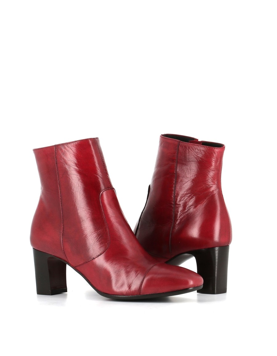 Woman taxi drivers | Tassinari F568 Red Women'S Ankle Boot