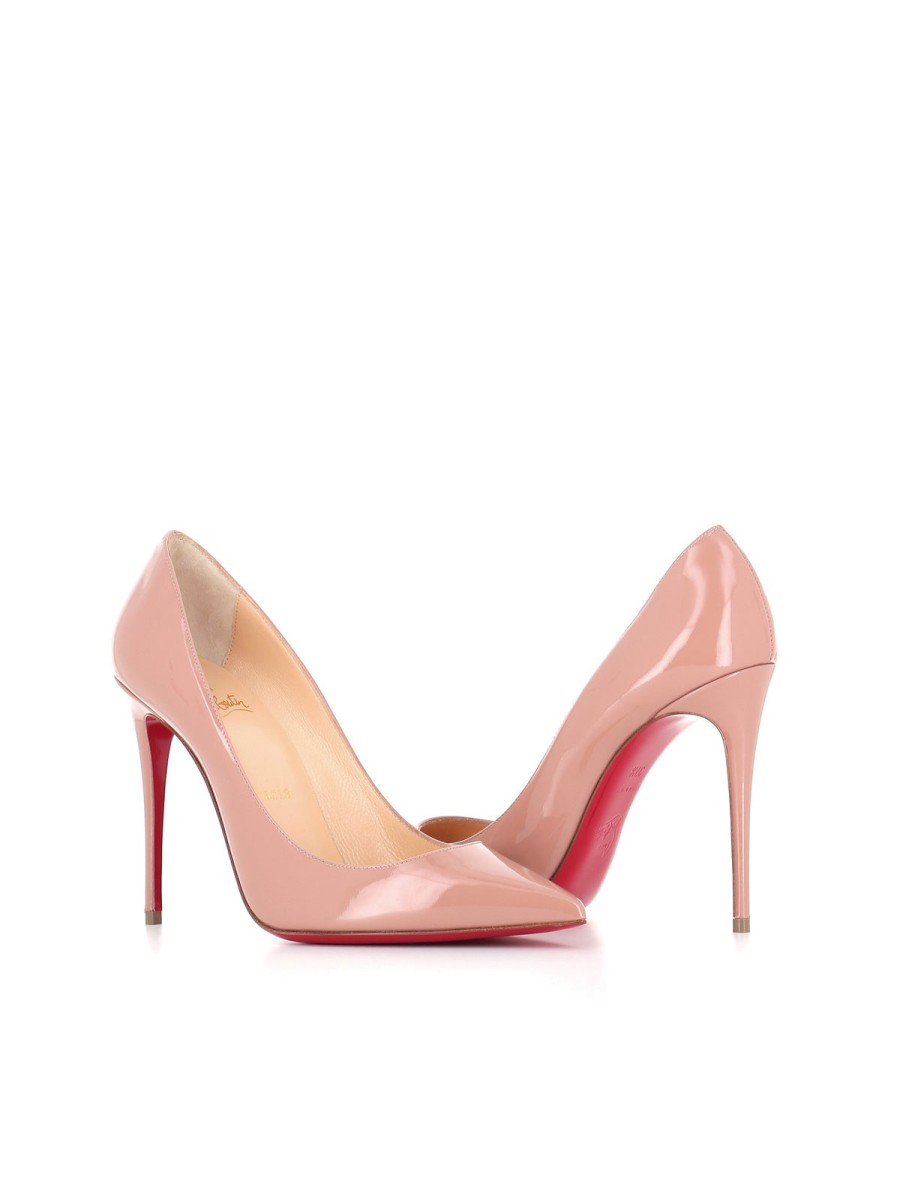 Woman christian louboutin | Christian Louboutin Decollete Kate 100 Pink Women Nude