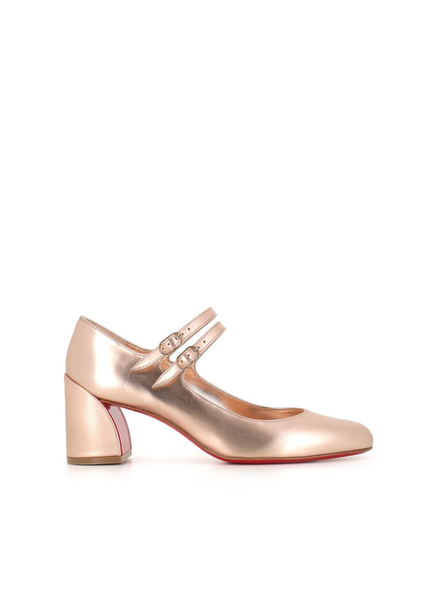 Woman christian louboutin | Christian Louboutin Decollete Miss Jane 55 Gold Women'S Rose Gold