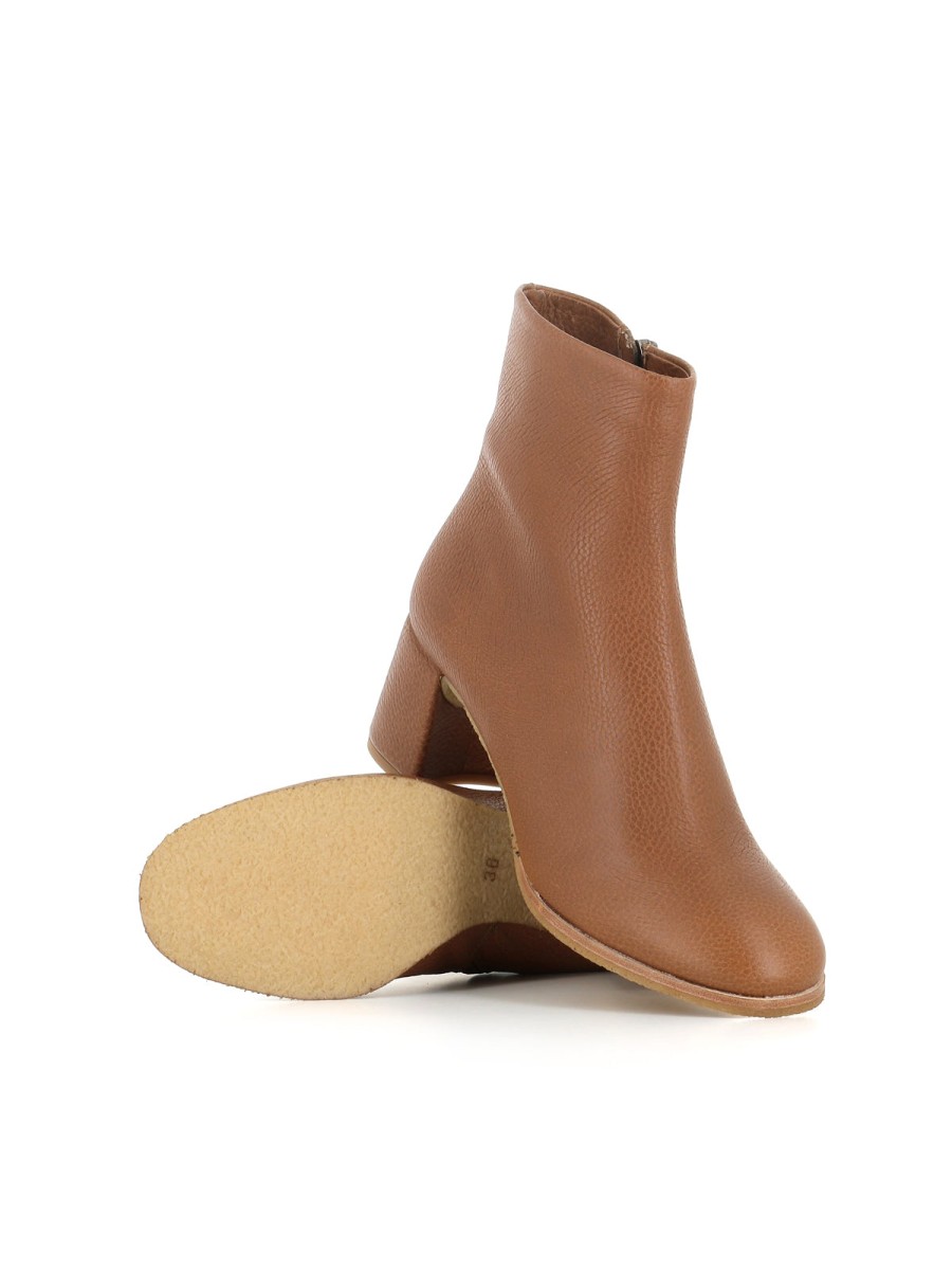 Woman of Carlo | Del Carlo Ankle Boot 11411 Brown Woman Burnt