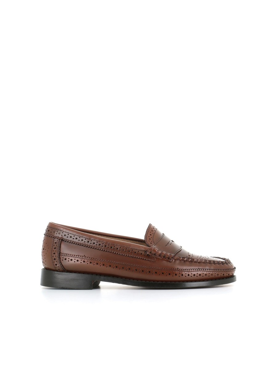 Woman weejuns by gh bass & co. | Weejuns By Gh Bass & Co. Penny Brogues Moccasin Brown Women Cognac