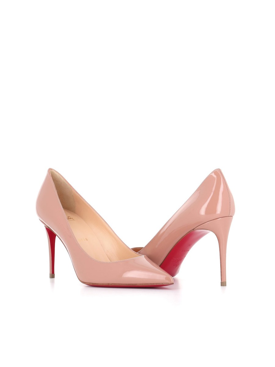 Woman christian louboutin | Christian Louboutin Decollete Kate 85 Pink Women Nude