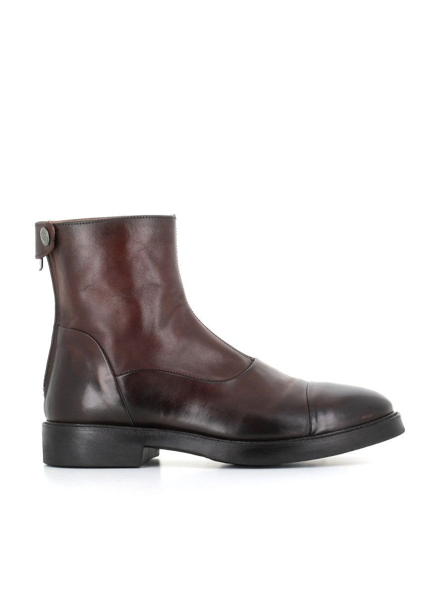 Man Alberto Fasciani | Alberto Fasciani Ankle Boot Gabriel 10023 Brown Man Mahogany