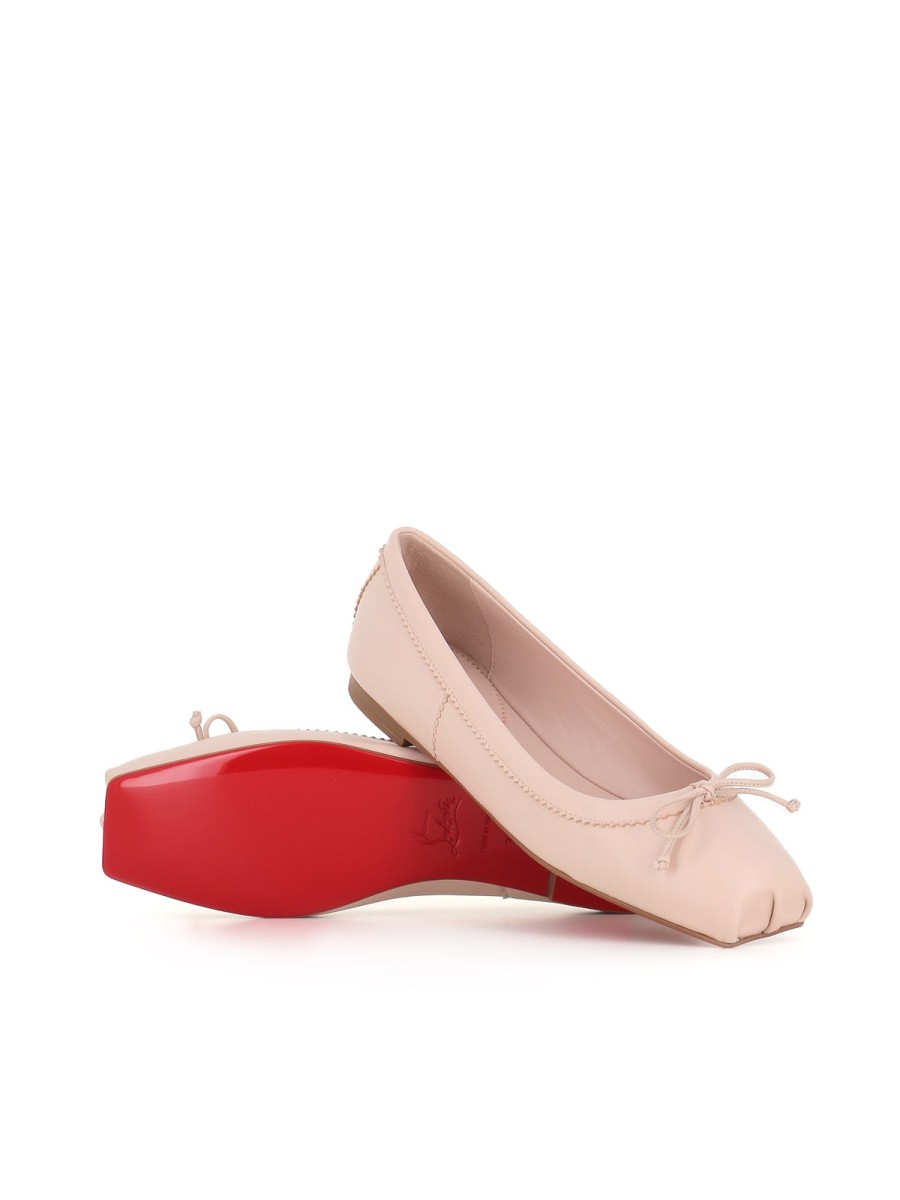 Woman christian louboutin | Christian Louboutin Ballerina Mamadrague Flat White Women'S Milk