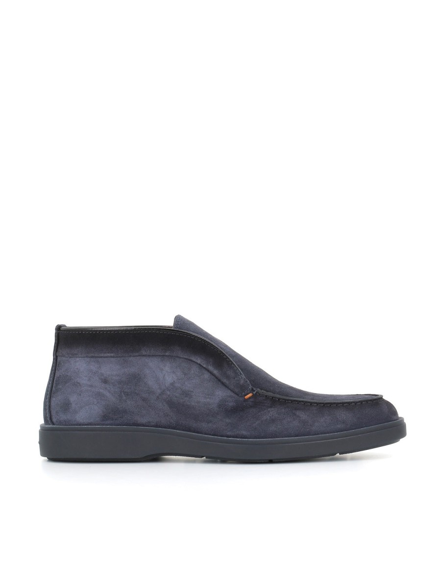 Man saints | Santoni Men'S Desert Blue Ankle Boot