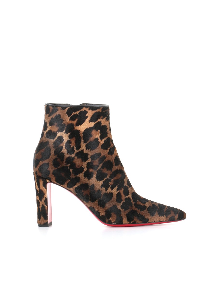 Woman christian louboutin | Christian Louboutin Suprabooty 85 Pattern Women'S Ankle Boot Spotted