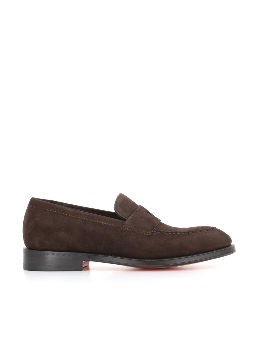 Man saints | Santoni Men'S Jenkins Moccasin Brown Dark Brown