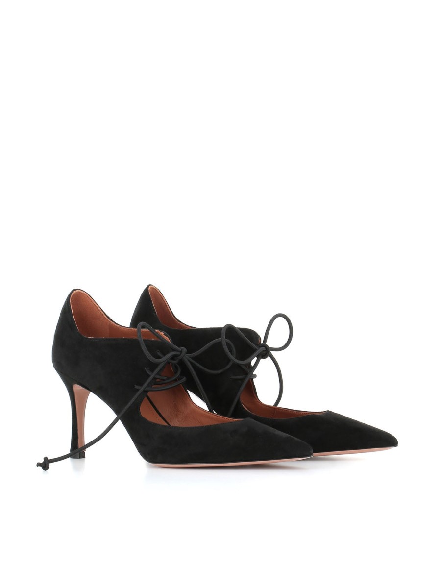 Woman malone souliers | Malone Souliers Morena 80-1 Decollete Black Women Black