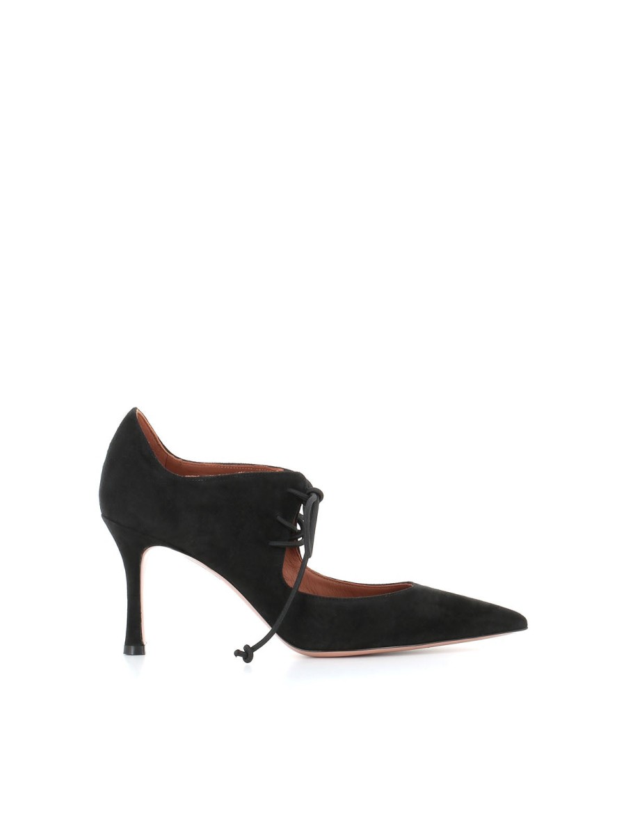 Woman malone souliers | Malone Souliers Morena 80-1 Decollete Black Women Black