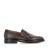 Man saints | Santoni Moccasin With Buckles Brown Men'S Dark Brown