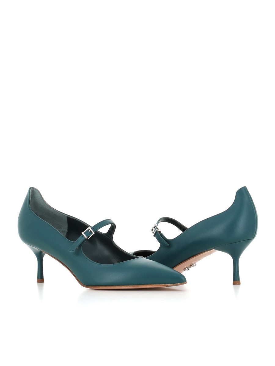 Woman Sergio Levanti | Sergio Levantesi Women'S Carlotta Green Pumps Malachite