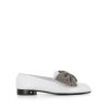 Woman Laurence Dacade | Laurence Dacade Angela Moccasin White Women'S White/Silver