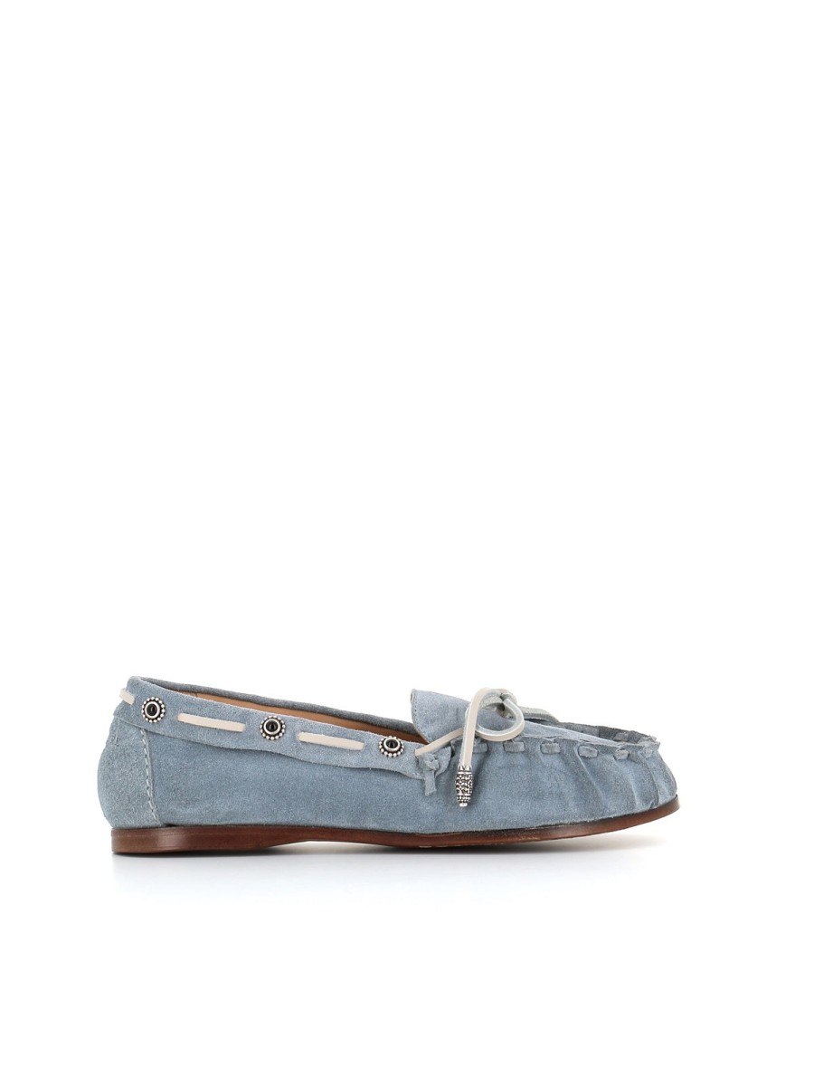 Woman tailor | Sartore Women'S Blue Moccasin Sugar Paper