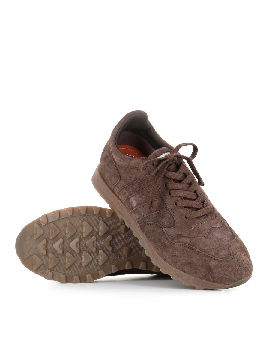 Man Alberto Fasciani | Alberto Fasciani Sneaker Sport 6500 Brown Men'S Espresso