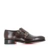 Man saints | Santoni Double Buckle Brown Men