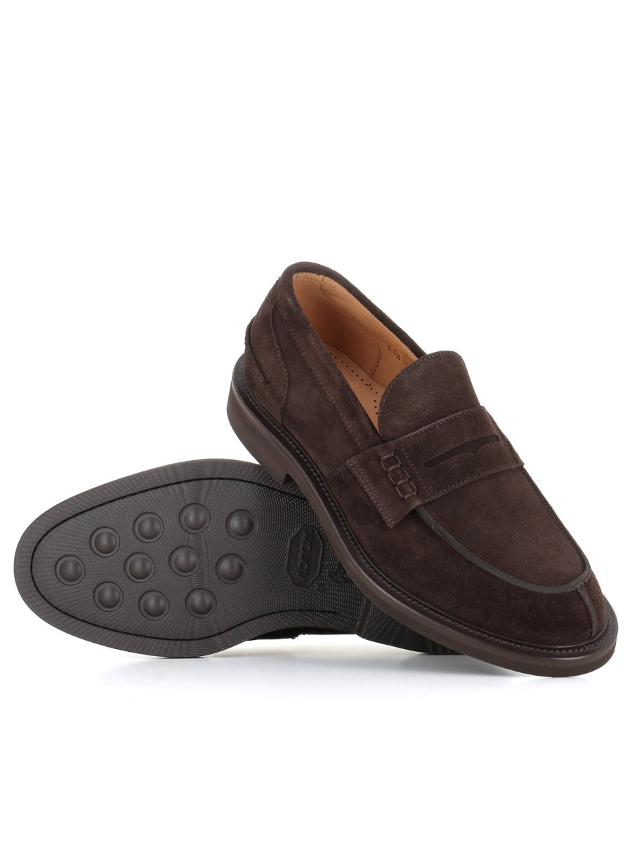 Man taxi drivers | Tassinari Moccasin 784 Brown Men'S Dark Brown