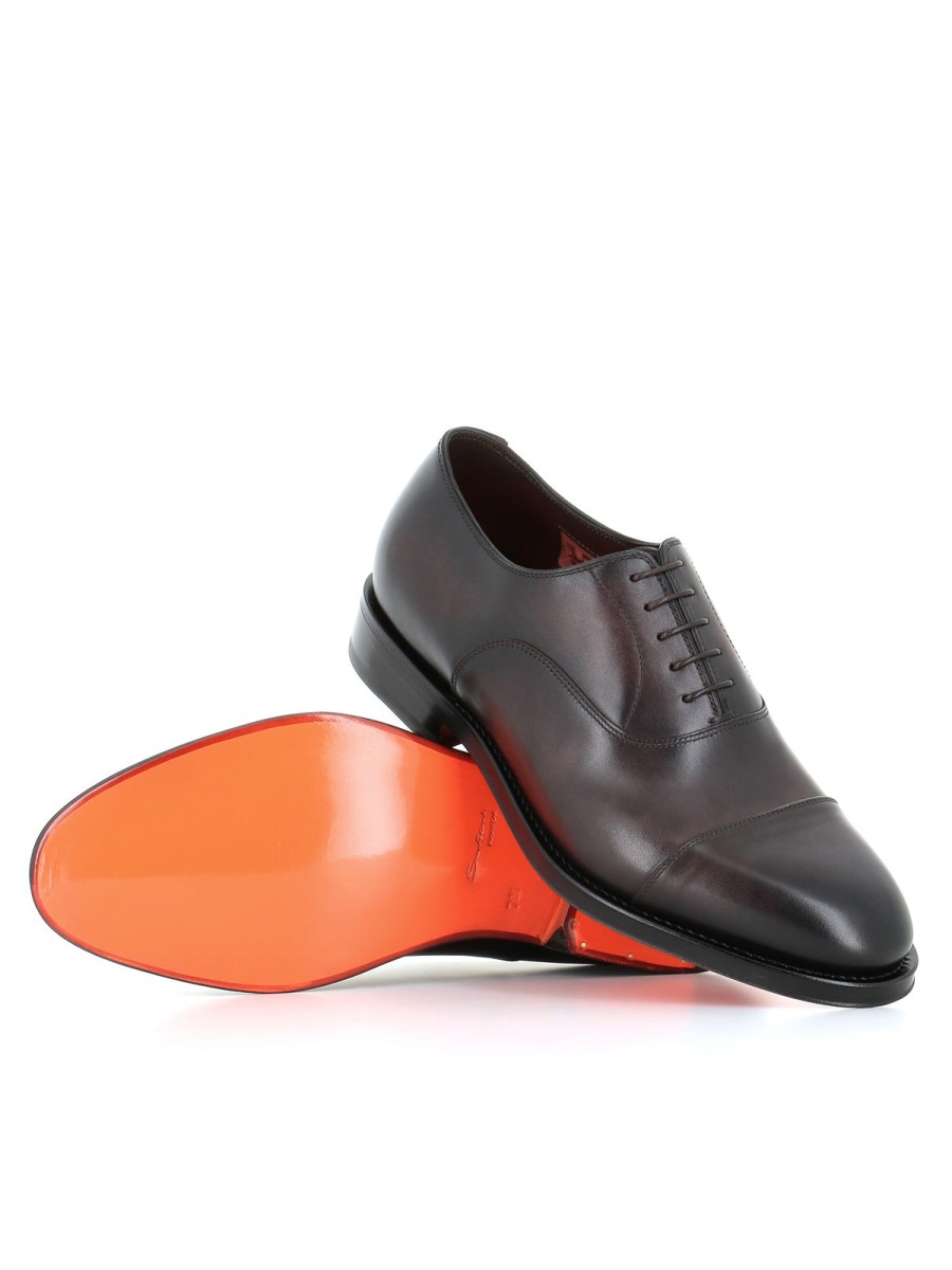 Man saints | Santoni Oxford Brown Men'S Dark Brown