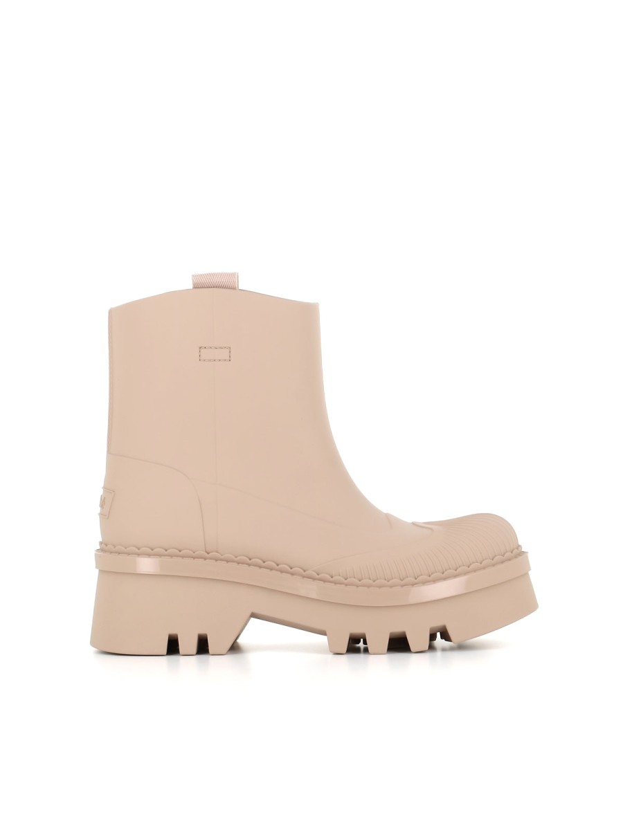 Woman chloé | Chloe Raina Beige Women'S Ankle Boot