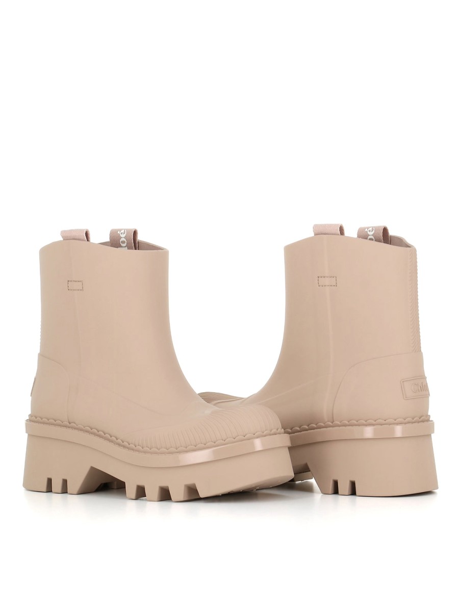 Woman chloé | Chloe Raina Beige Women'S Ankle Boot