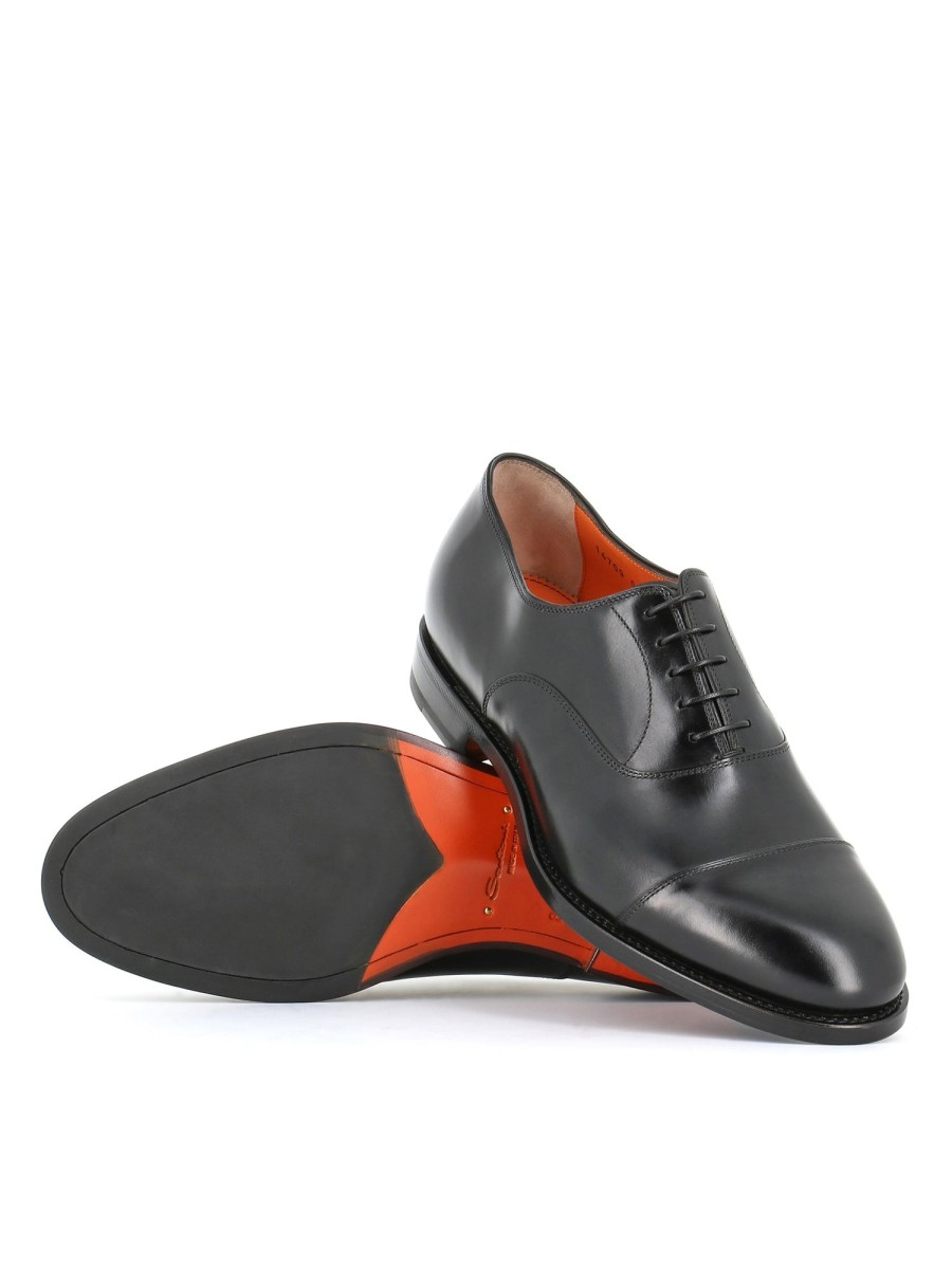 Man saints | Santoni Oxford Colin 14709 Black Men