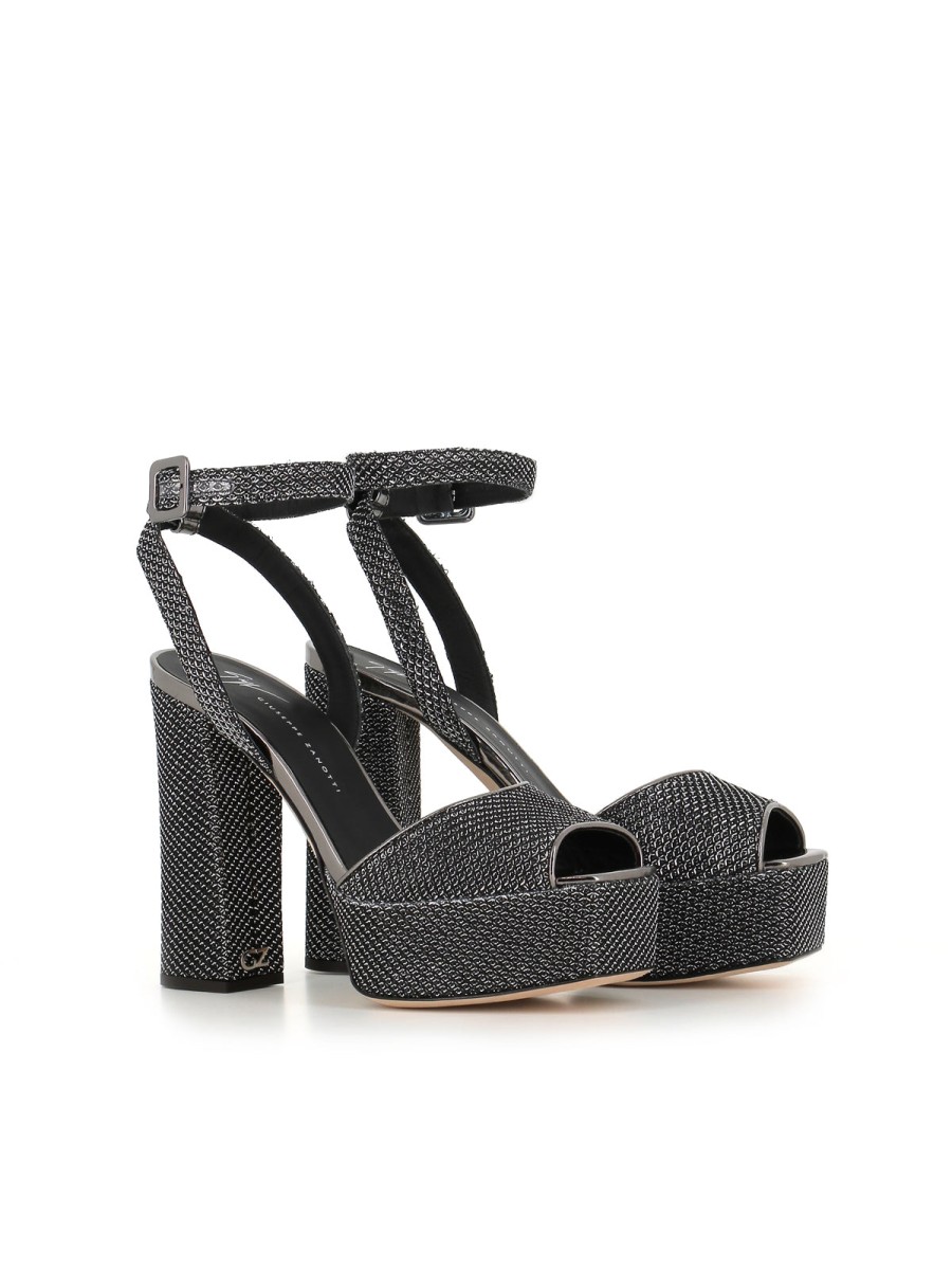 Woman Giuseppe Zanotti | Giuseppe Zanotti New Betty Sandal Gray Women Anthracite