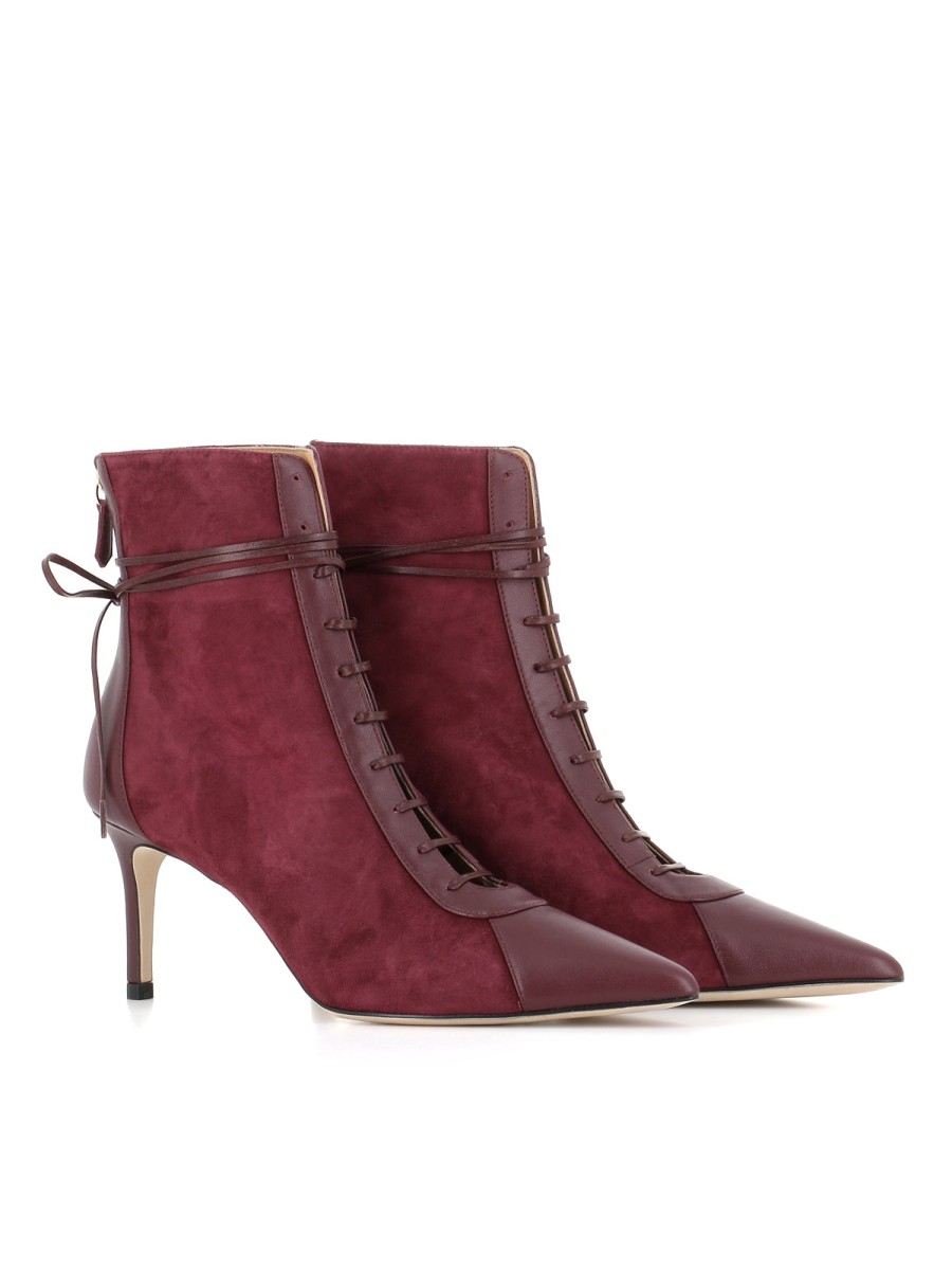 Woman arteana | Arteana Ankle Boot Venezia 75 Purple Woman Bordeaux