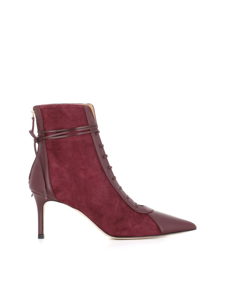 Woman arteana | Arteana Ankle Boot Venezia 75 Purple Woman Bordeaux