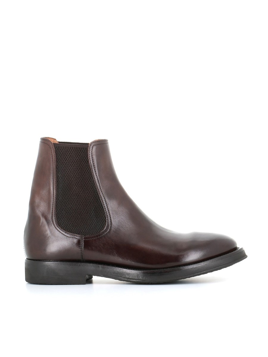 Man Alberto Fasciani | Alberto Fasciani Chelsea Ethan 83012 Brown Men'S Ebony