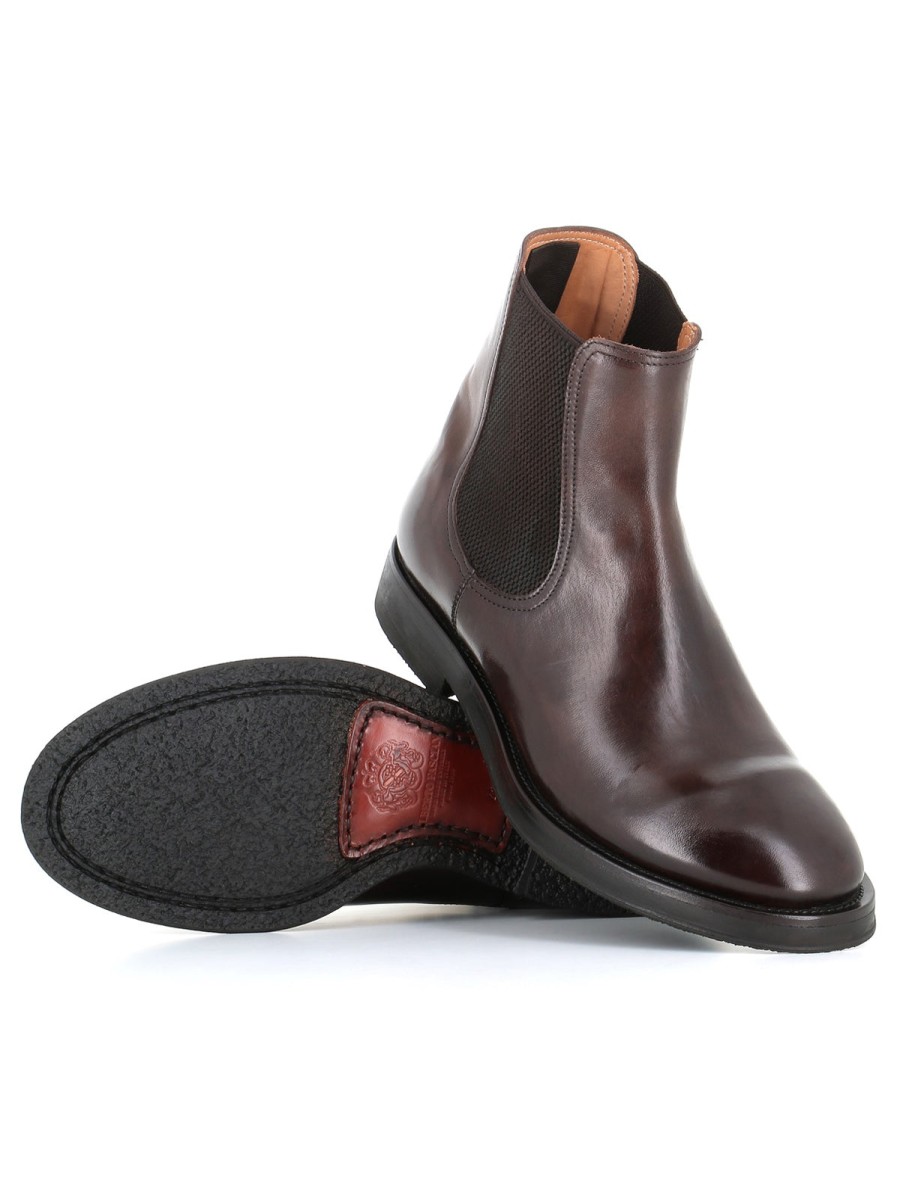 Man Alberto Fasciani | Alberto Fasciani Chelsea Ethan 83012 Brown Men'S Ebony