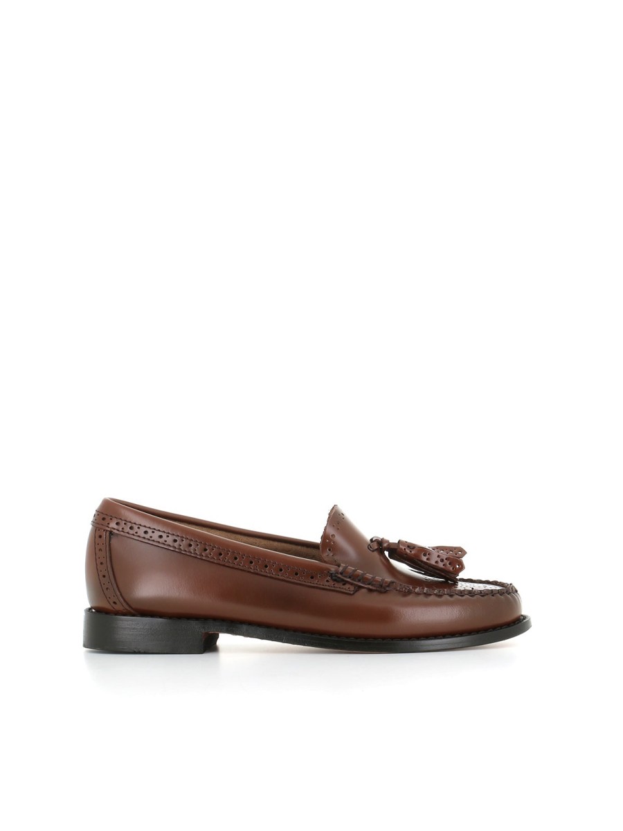 Woman weejuns by gh bass & co. | Weejuns By Gh Bass & Co. Estrelle Brogue Tassel Loafer Brown Women Cognac