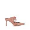 Woman malone souliers | Malone Souliers Sabot Marcia 80-3 Pink Women Nude