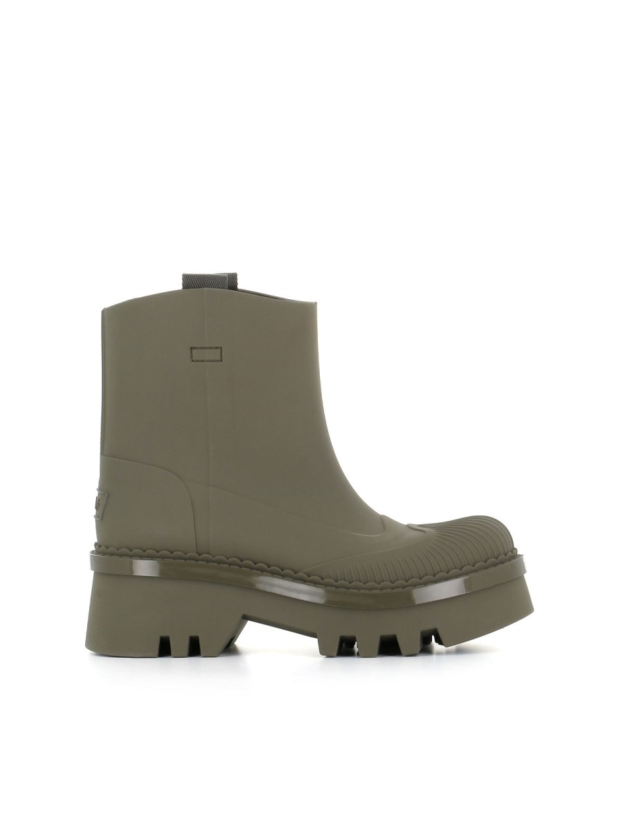 Woman chloé | Chloe Raina Green Women'S Ankle Boot Military Green