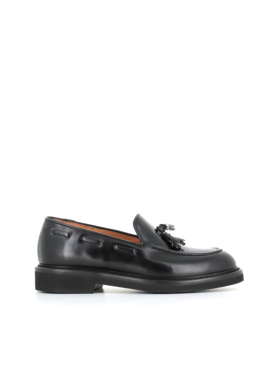 Woman taxi drivers | Tassinari Tassel Moccasin 4783 Black Woman