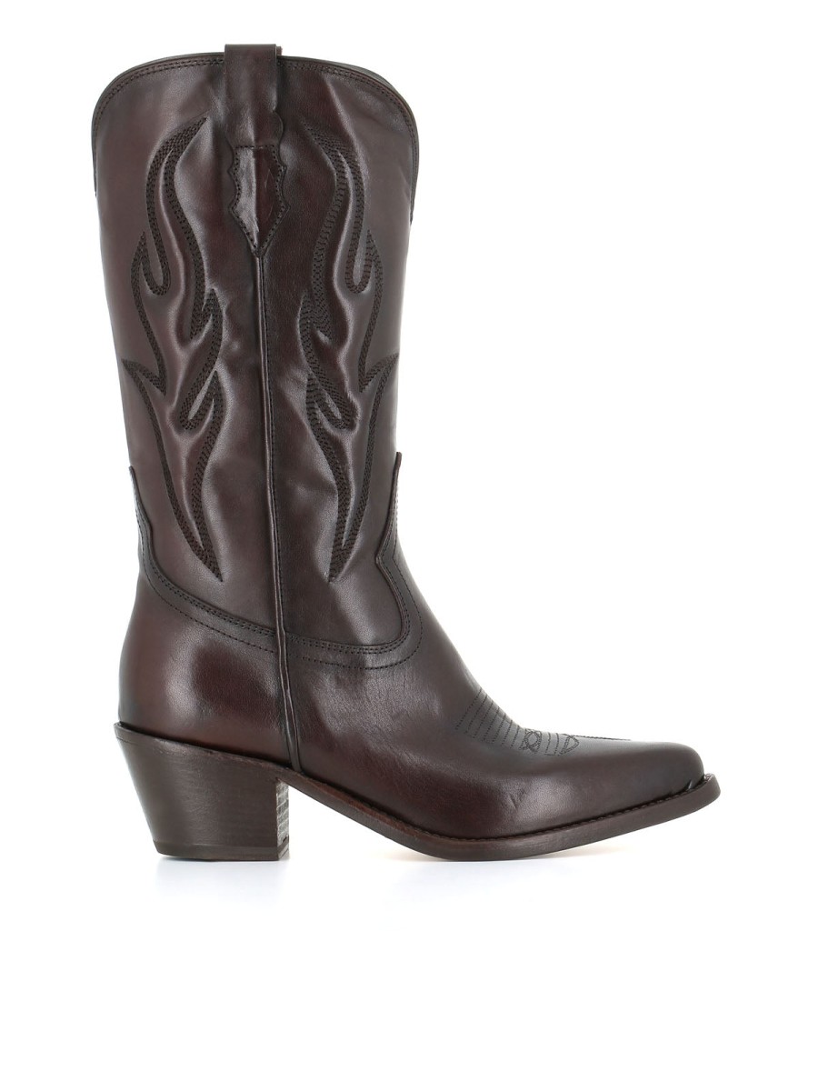 Woman elia maurizi | Elia Maurizi Texano 15084 Brown Women'S Dark Brown