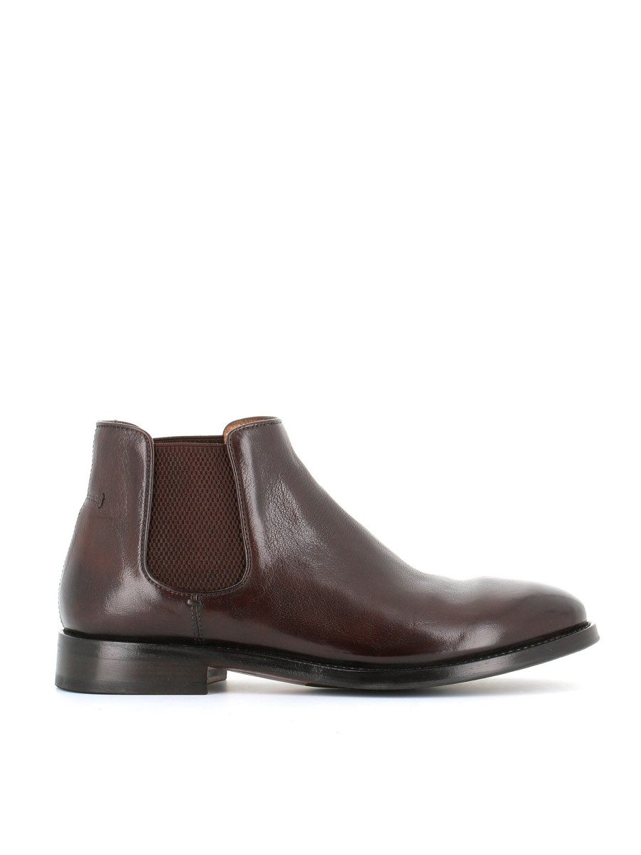 Man Alberto Fasciani | Alberto Fasciani Chelsea Abel 59001 Brown Men'S Ebony