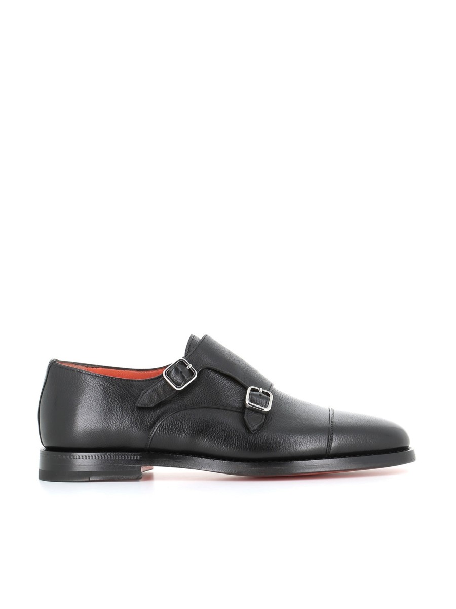 Man saints | Santoni Buckles Gianmarco Black Men