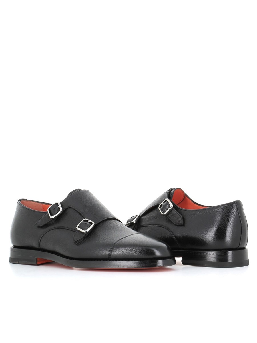 Man saints | Santoni Buckles Gianmarco Black Men