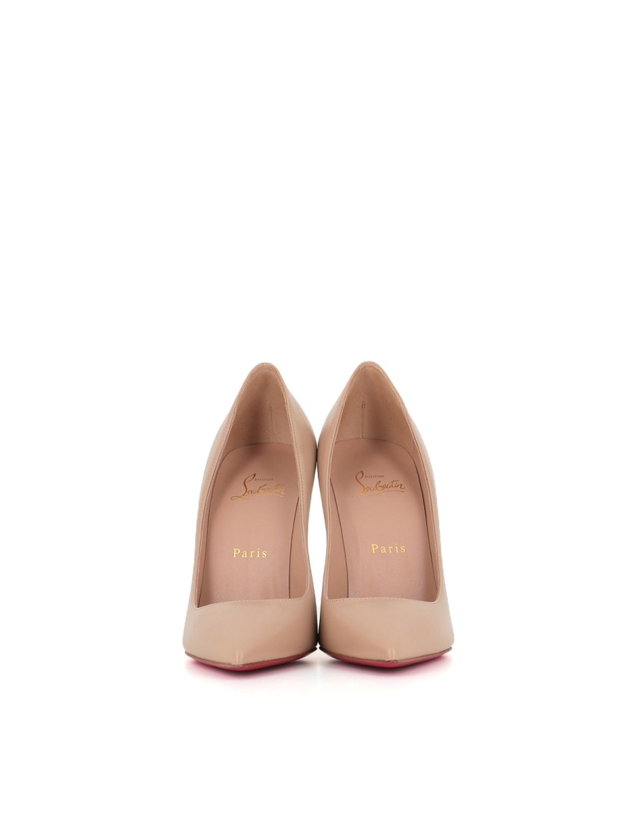 Woman christian louboutin | Christian Louboutin Decollete Kate 100 Pink Women Nude