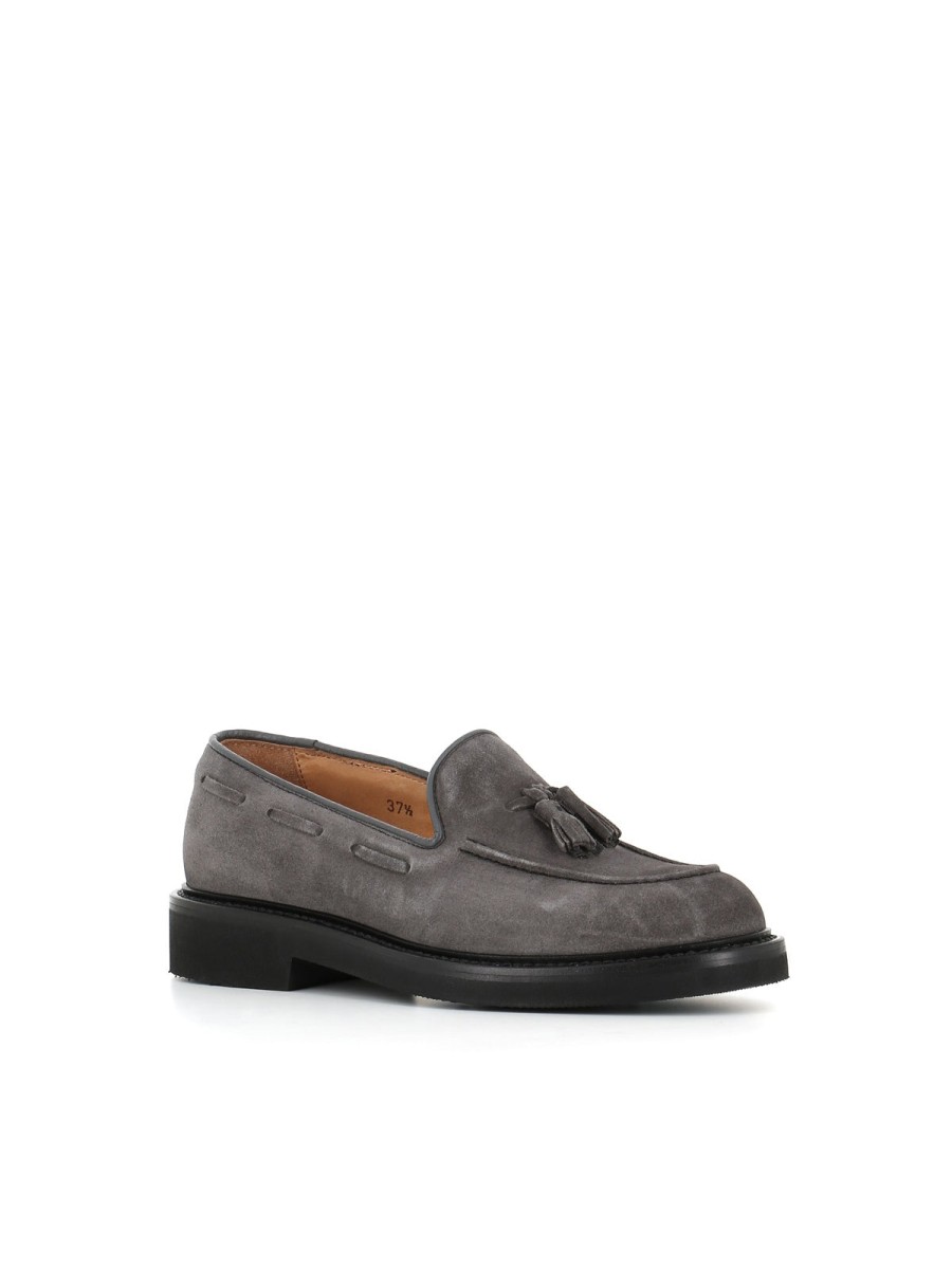 Woman taxi drivers | Tassinari Tassel Moccasin 4783 Gray Anthracite Woman