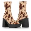 Woman stella mccartney | Stella Mccartney Women'S Skyla Ankle Boot With Multicolor Animal Print