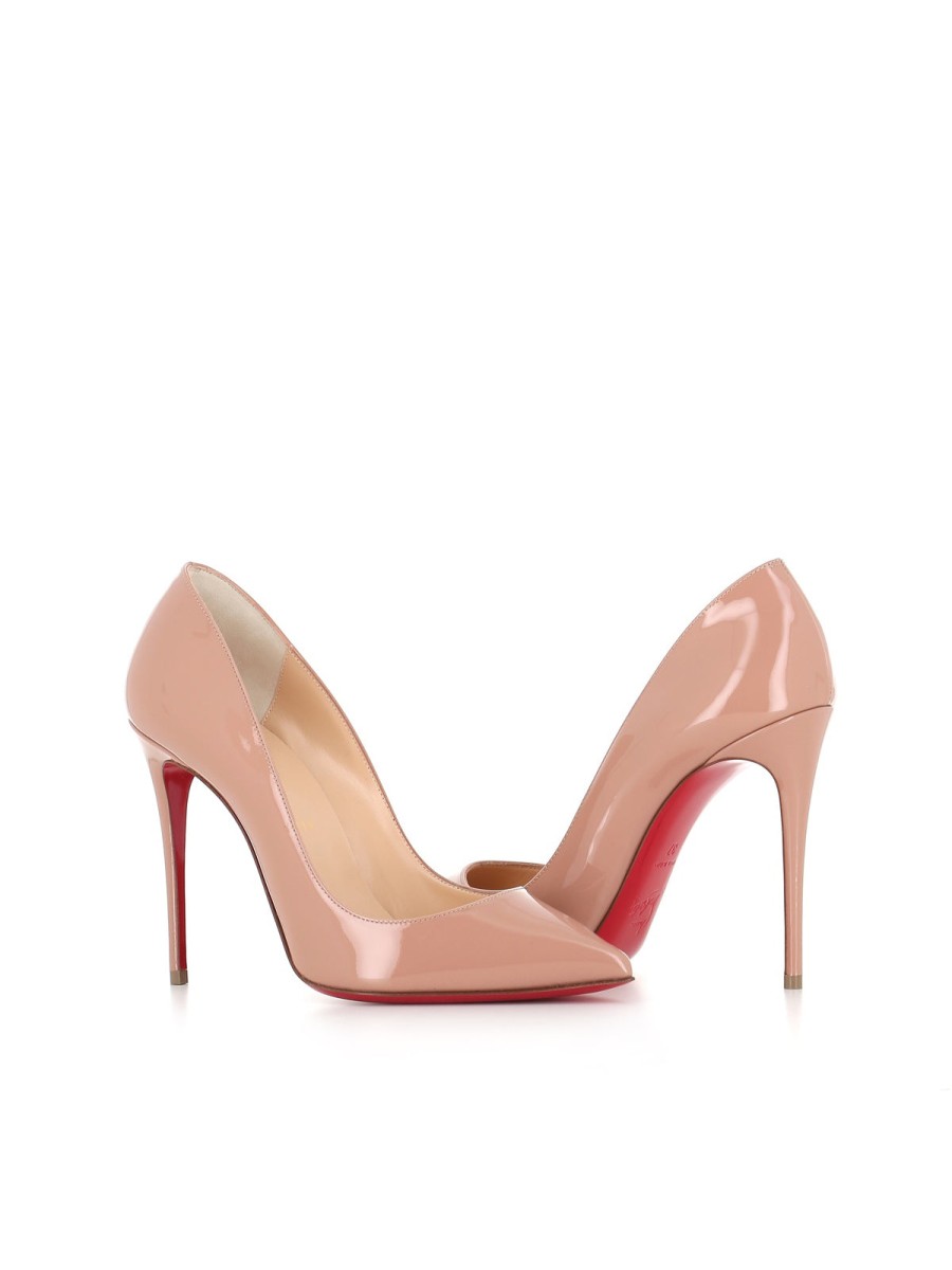 Woman christian louboutin | Christian Louboutin Decollete Pigalle Follies Pink Women Nude