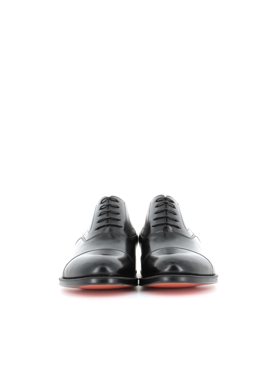 Man saints | Santoni Oxford Classic Black Men