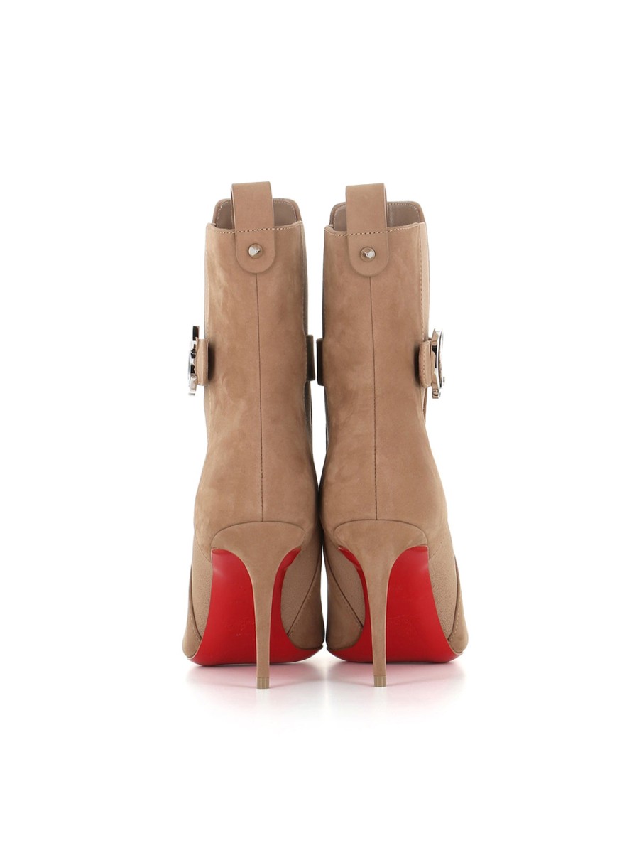 Woman christian louboutin | Christian Louboutin Ankle Boot So Cl Chelsea Booty 85 Brown Women Sand