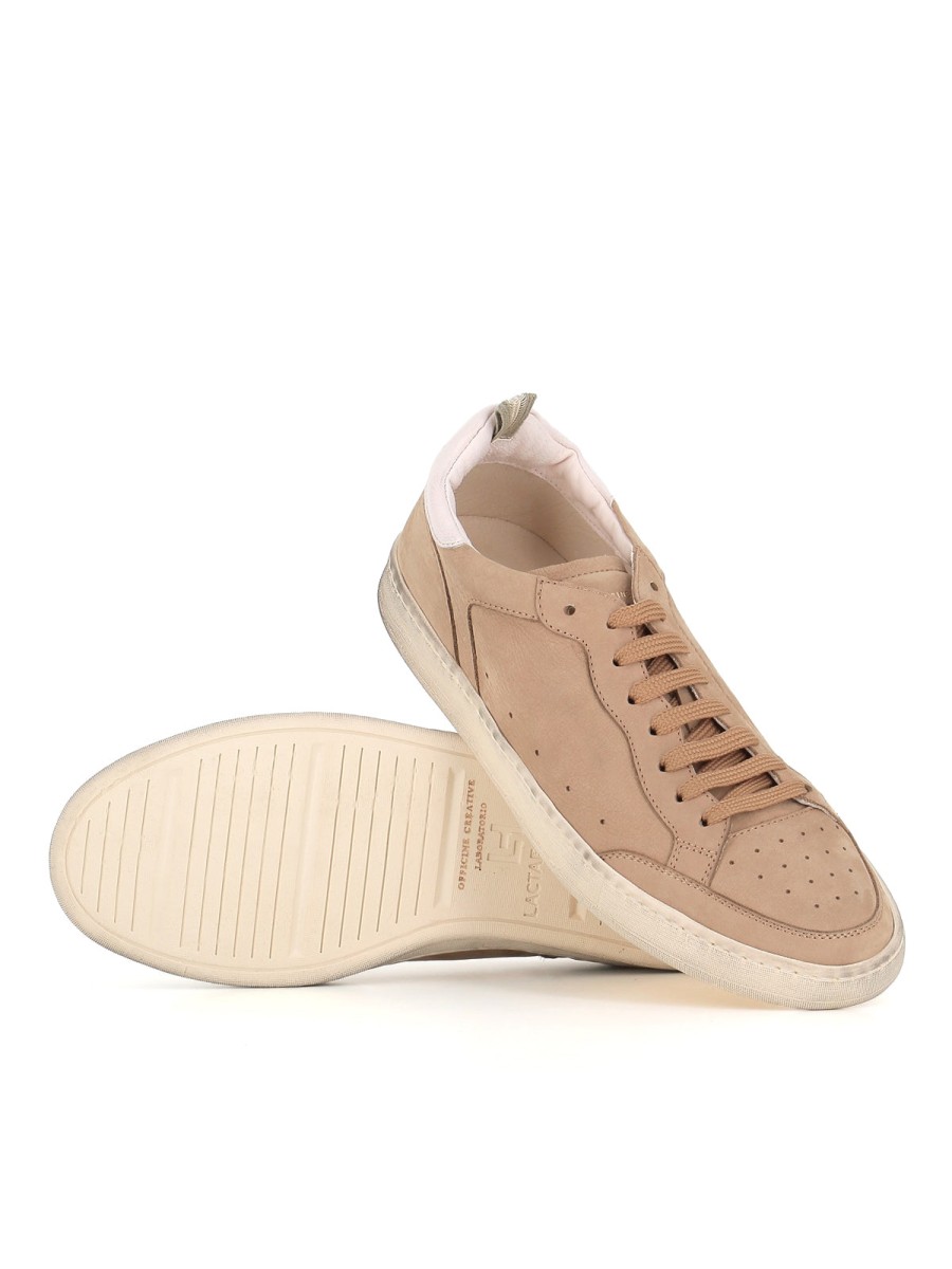 Man creative workshops | Officine Creative Sneakers Kareem/001 Brown Man Biscuit