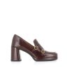 Woman taxi drivers | Tassinari Moccasin W232022 Brown Woman Coffee