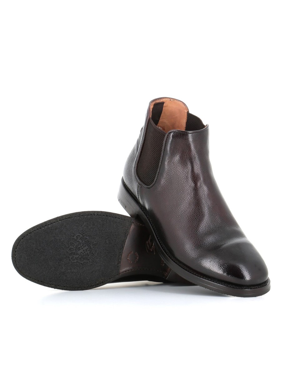 Man Alberto Fasciani | Alberto Fasciani Chelsea Ethan 83028 Brown Men'S Ebony