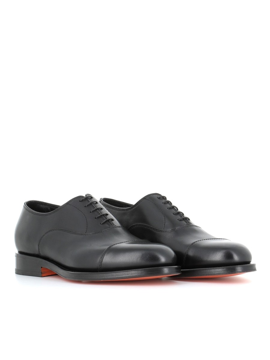 Man saints | Santoni Oxford Black Men